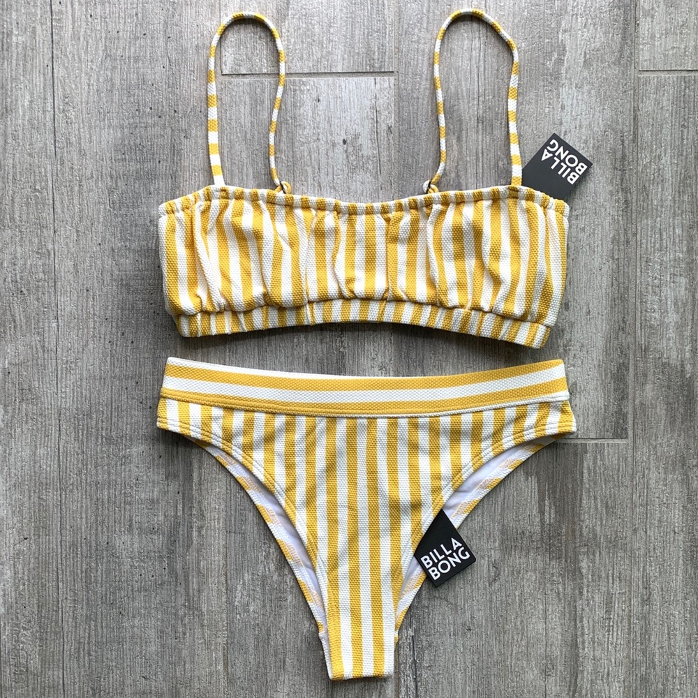 🔥🔥BILLABONG - RETRO STRIPE BRALETTE MAUI SET🔥🔥 - Picture 5 of 9